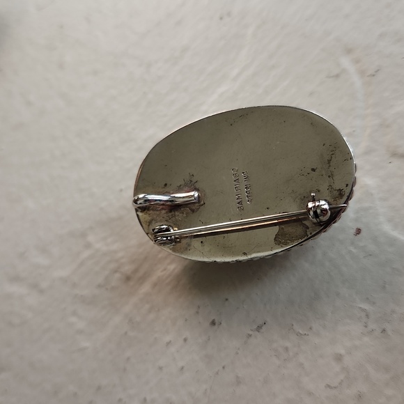 Stunning Vintage Native American Zuni Pendant/Pin By Sam Piaso 🤍🎁❤️ - Picture 6 of 11